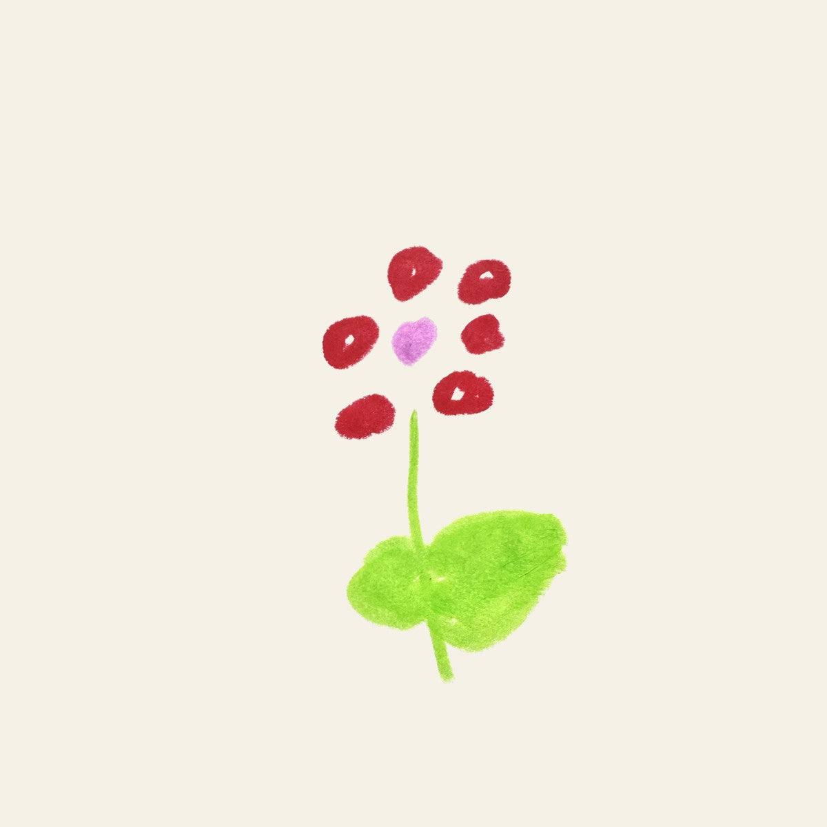 Flower, original drawing by Allie, age 4